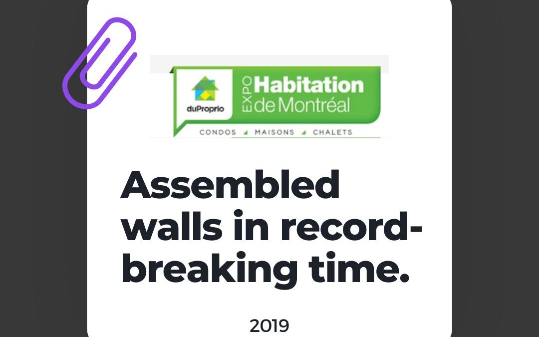 Assembled walls in record-breaking time